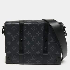 Pre Owned Louis Vuitton Monogram Eclipse Canvas Trunk Messenger Bag