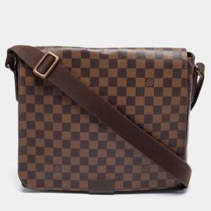 Pre Owned Louis Vuitton Damier Ebene Canvas District MM Bag