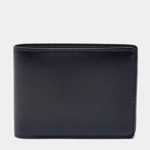 Pre Owned Louis Vuitton Dark Grey Leather Multiple Wallet