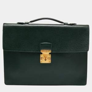 Pre Owned Louis Vuitton Episea Taiga Leather Serviette Kourad Briefcase