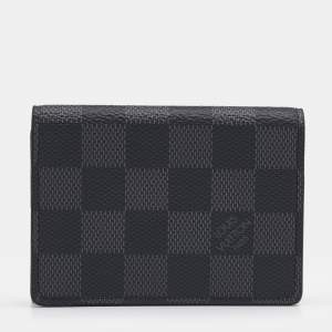 Pre Owned Louis Vuitton Damier Graphite Canvas Enveloppe Carte de Visite Bifold Card Holder