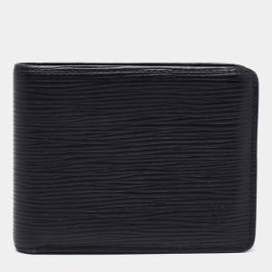 Louis Vuitton Black Epi Leather Slender Wallet