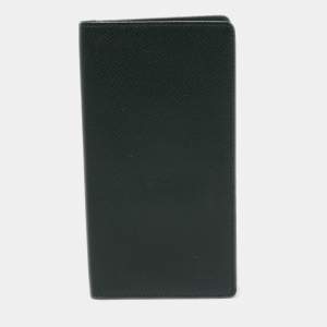 Louis Vuitton Green Taiga Leather Long Bifold Wallet