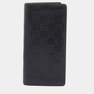 Louis Vuitton Black Damier Infini Leather Brazza Wallet