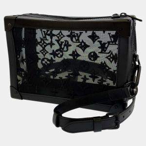 Louis Vuitton Black Monogram Mesh Soft Trunk Shoulder Bag