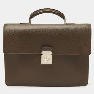 Louis Vuitton Brown Taiga Leather Robusto 1 Compartment Briefcase