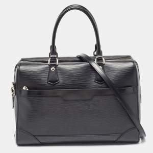 Louis Vuitton Black Epi Leather Sac De Ville Bourget Bag