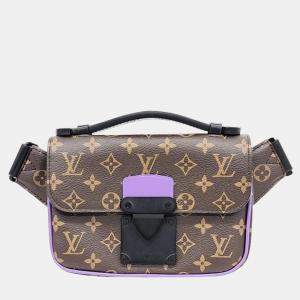 Louis Vuitton Brown Macassar Monogram Canvas S Lock Sling Bag 