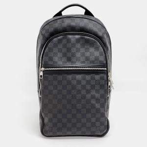 Pre Owned Louis Vuitton Graphite Michael Backpack