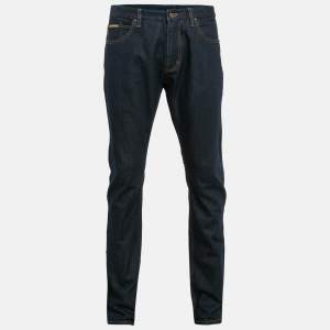 Louis Vuitton Navy Blue Denim Skinny Jeans XL Waist 36"