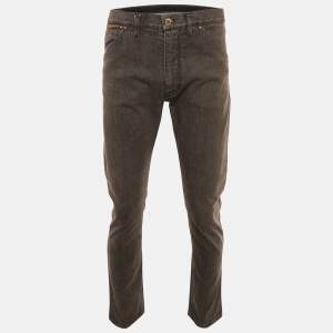 Louis Vuitton Brown Denim Jeans L Waist 33"