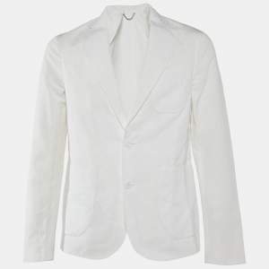 Louis Vuitton White Monogram Cotton Napolitana Jacket L