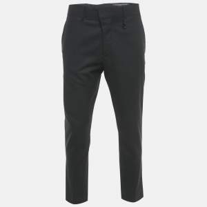 Louis Vuitton Black Wool Formal Trousers L