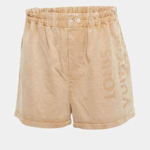 Pre Owned Louis Vuitton Light Brown Elasticated Waist Shorts L