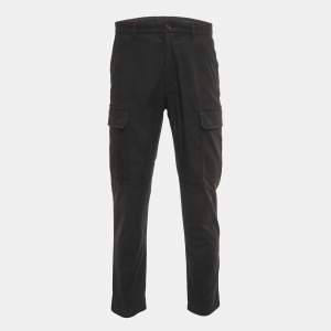 Pre Owned Louis Vuitton Black Cotton Cargo Pants M