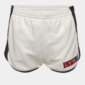 مملوكة مسبقًا Louis Vuitton White Jersey Running Shorts M