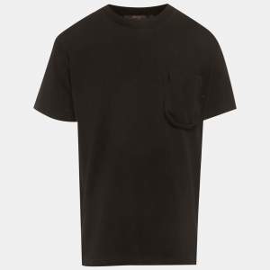 مملوكة مسبقًا Louis Vuitton Black Monogram Cotton 3D Pocket T-Shirt S
