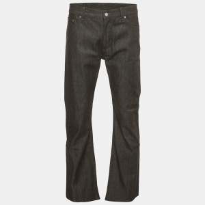 مملوكة مسبقًا Louis Vuitton Black Logo Embroidered Denim Jeans M/Waist 34" 