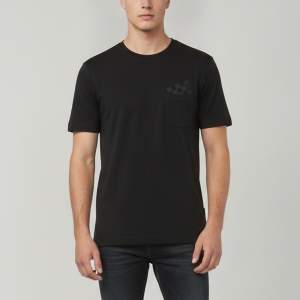 Pre Owned Louis Vuitton Black Jersey Crewneck T-Shirt S