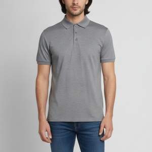 Pre Owned Louis Vuitton Grey Logo Embroidered Cotton Pique Polo T-Shirt M
