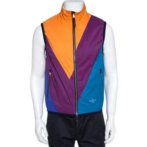 Louis Vuitton Colorblock Synthetic Qulited Reversible Gilet L