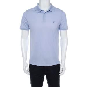 Louis Vuitton Lavender Cotton Pique Polo T Shirt M