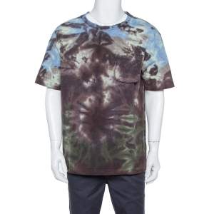 Louis Vuitton Multicolor Tie-Dye Printed Knit Pocket Detail T Shirt L