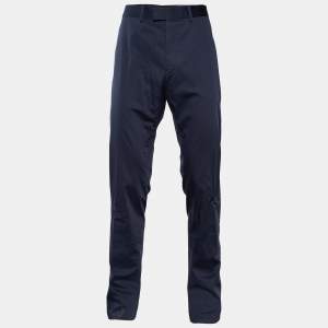 Louis Vuitton Navy Blue Stretch Cotton Chino Trousers XL