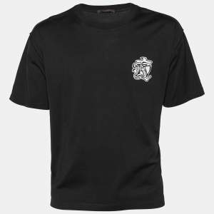 Louis Vuitton Black Jersey Smoke Print T-Shirt XL
