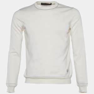 Louis Vuitton Ecru Cotton Blend Knit Jumper XS