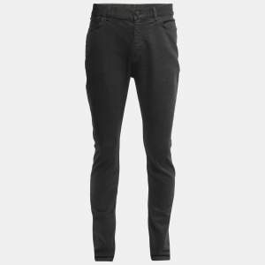 Louis Vuitton Black Denim Straight Fit Jeans L Waist 34"