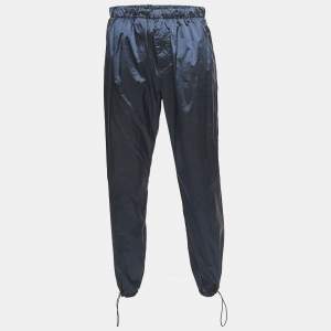 Louis Vuitton Black/Grey Synthetic Weather Reactive Monogram Joggers M