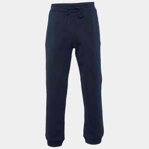 Louis Vuitton Navy Blue Monogram Jersey Drawstring Jogger Pants M