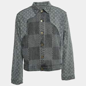 Louis Vuitton Virgil Abloh X Nigo Grey Monogram Denim Jacket L