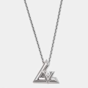 Louis Vuitton LV Volt Diamond 18k White Gold Large Necklace