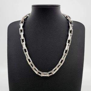 Pre Owned Louis Vuitton Silver Chain Necklace