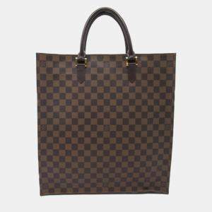 Louis Vuitton Brown Canvas Sac Plat Tote Bag