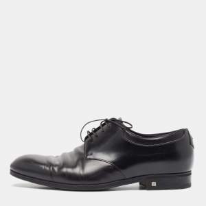 Louis Vuitton Black Leather Lace Up Oxford Size 41