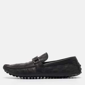 Louis Vuitton Black Leather Hockenheim Loafers Size 41