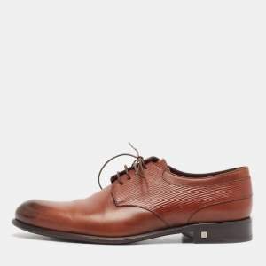 Louis Vuitton Brown Leather Lace Up Derby Size 41.5