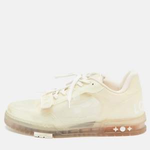 Louis Vuitton Transparent Monogram PVC LV Trainer Sneakers Size 43