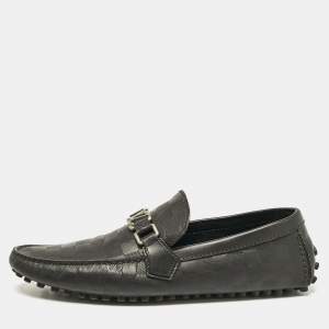Louis Vuitton Black Damier Infini Leather Hockenheim Loafers Size 43.5