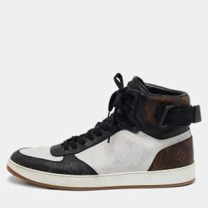 Louis Vuitton Multicolor Monogram Canvas and Leather Rivoli Sneakers Size 43.5