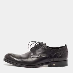 Louis Vuitton Black Leather Lace Up Derby Size 41