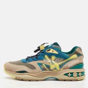 Louis Vuitton Multicolor Leather and Mesh LV Trail Sneakers Size 42.5