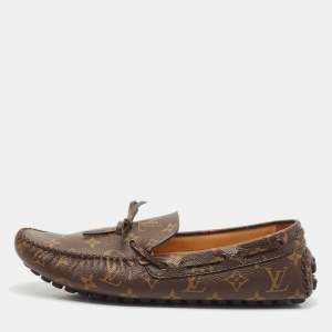 Louis Vuitton Monogram Canvas Arizona Loafers Size 43.5