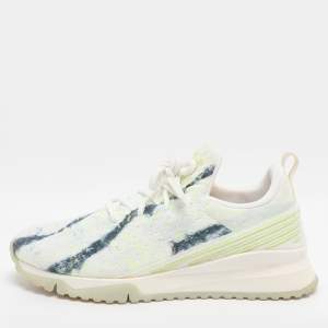 مملوكة مسبقًا حذاء رياضي لوي فيتون VNR قماش تريكو أخضر مقاس 41