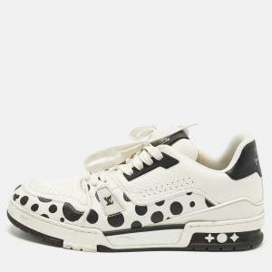 مملوكة مسبقًا حذاء رياضي لويس فيتون LV ترينر #54 جلد أزرق/رمادي فاتح مقاس 40