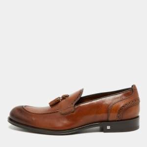مملوكة مسبقًا Louis Vuitton Size 41.5 Brown Leather Penny Loafers