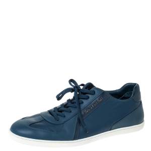Louis Vuitton Blue Leather Leisure Low Top Sneakers Size 42